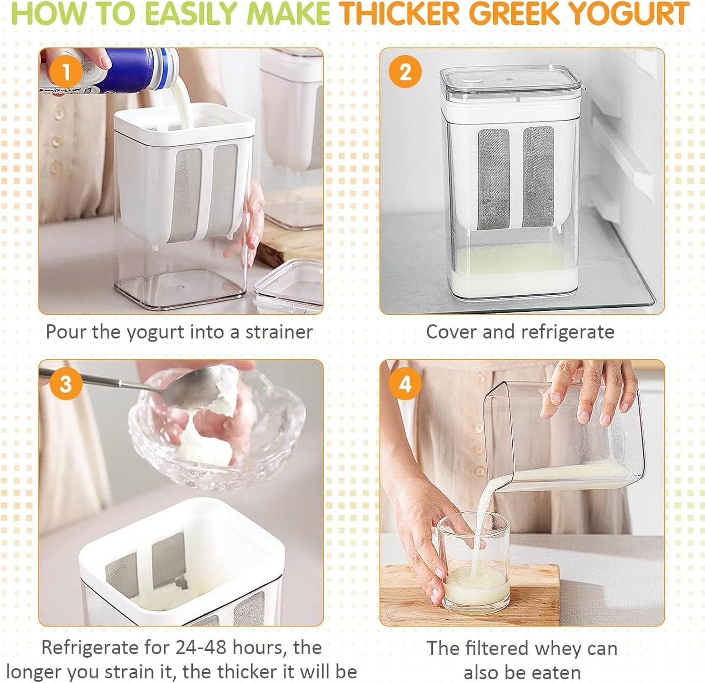 š„£ CurdCrafter⢠FineMesh Pro ā Premium Yogurt & Food Strainer